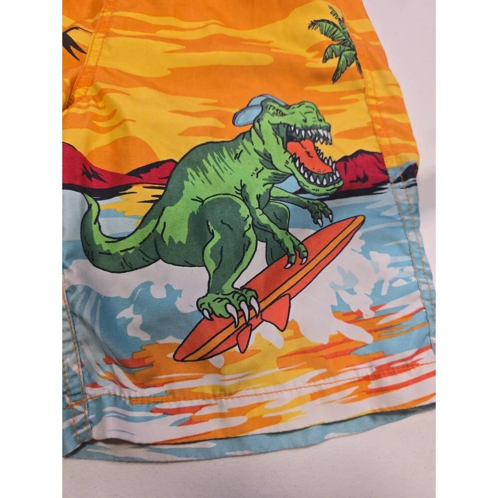 Old Navy Boys L 10-12 Bathing Suit, Surfing T. rex